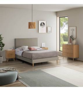Pack base cama Andrea cabecero  +colchon  Paris