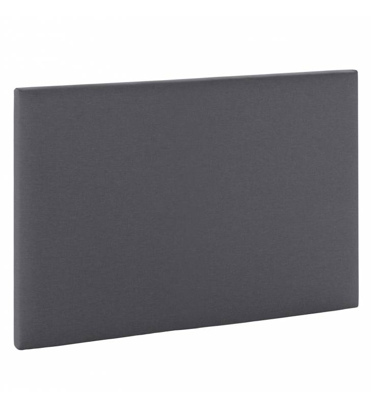 Pack Base Tapizada + Cabezal Andrea gris oscuro  individual 4