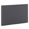 Pack Base Tapizada + Cabezal Andrea gris oscuro  individual 4