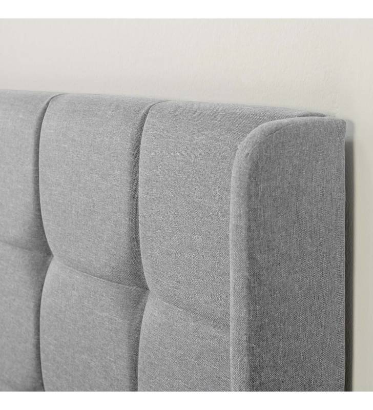 Cama Tapizada Eloise gris claro Topmueble 7