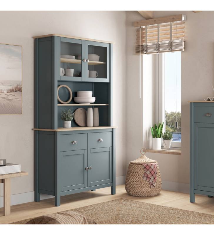 Vitrina Ashley 2P2C topmueble verde
