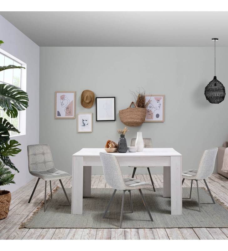 Pack 2 Sillas de Comedor Gris Claro Mila Top Mueble Ambiente