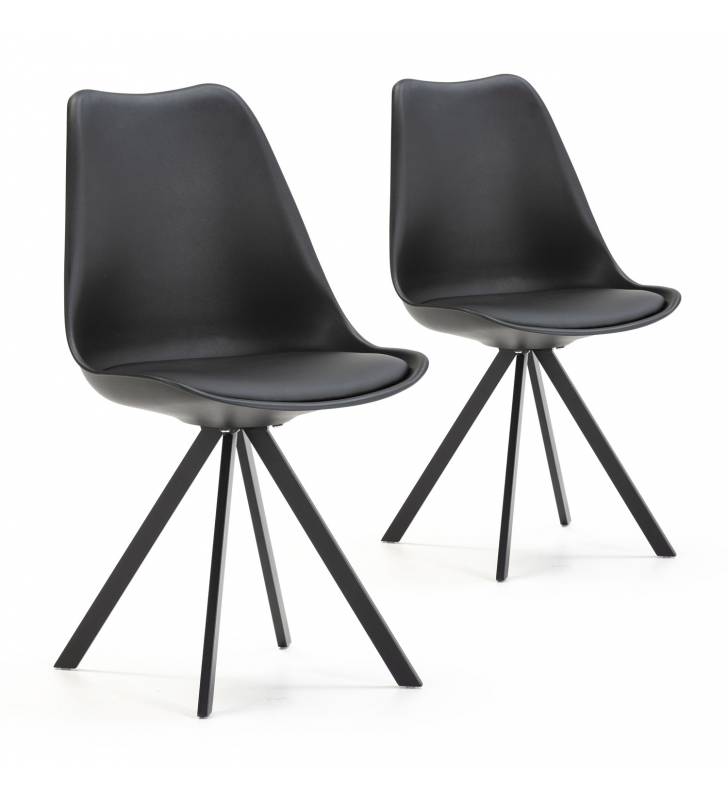 Silla Cross color negro Topmueble 4
