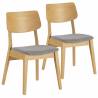 Pack 2 sillas comedor roble Suky Topmueble 1