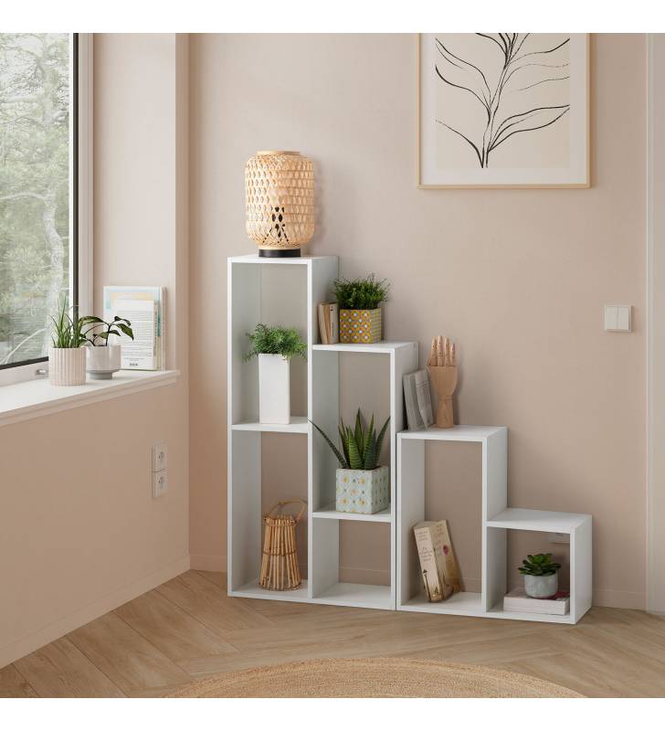 Estanteria en escalera Chia blanca Topmueble