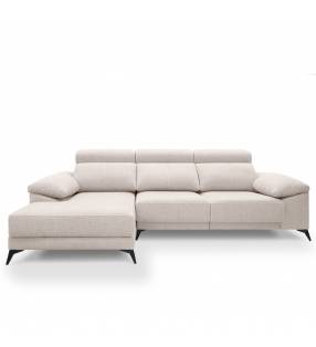 Sofa barato chaise longue Arabia izquierda color beige 2