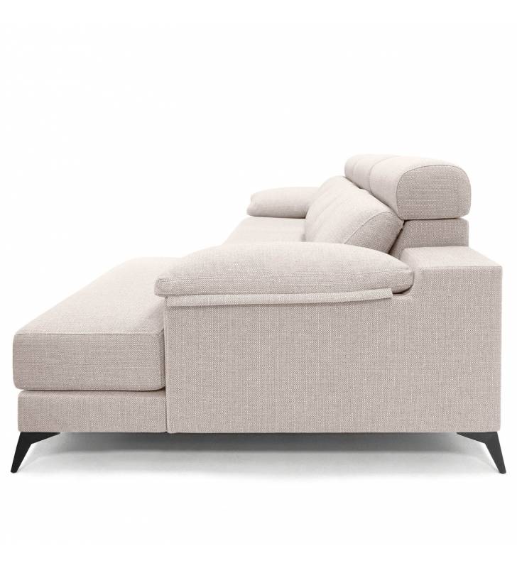Sofa barato chaise longue Arabia izquierda color beige 1