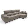Sofa chaise longue 3 plazas Cancun color marron derecha 1