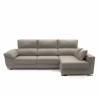 Sofa chaise longue 3 plazas Cancun color marron derecha