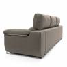 Sofa chaise longue 3 plazas Cancun color marron derecha 3