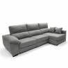 Sofa chaise longue 3 plazas Cancun color gris derecha 1