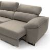 Sofa chaise longue 3 plazas Cancun izquierda color marron 4