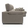 Sofa chaise longue 3 plazas Cancun izquierda color marron 2