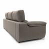 Sofa chaise longue 3 plazas Cancun izquierda color marron 3
