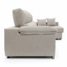 Sofa chaise longue 3 plazas Cancun izquierda color beige 2