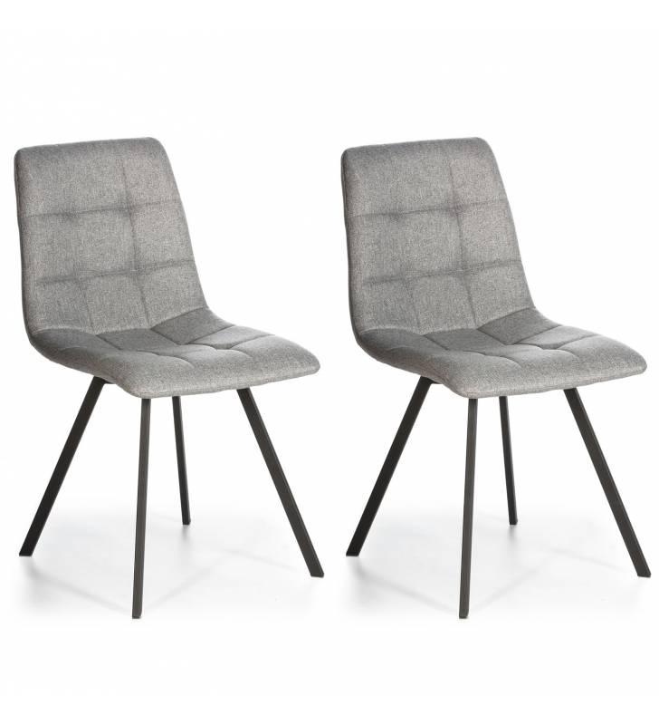Silla de comedor Mila Gris Claro Topmueble