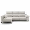 Sofa con chaise longue Ness beige claro lado izquierdo 1