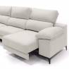 Sofa con chaise longue Ness beige claro lado izquierdo 2