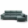 Sofa con chaise longue Ness verde