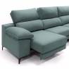 Sofa con chaise longue Ness verde 2
