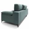 Sofa con chaise longue Ness verde 3