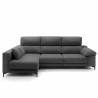 Sofa con chaise longue Ness gris oscuro 5