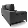 Sofa con chaise longue Ness gris oscuro 8