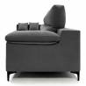 Sofa con chaise longue Ness gris oscuro 4