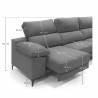 Sofa con chaise longue Ness gris oscuro 11