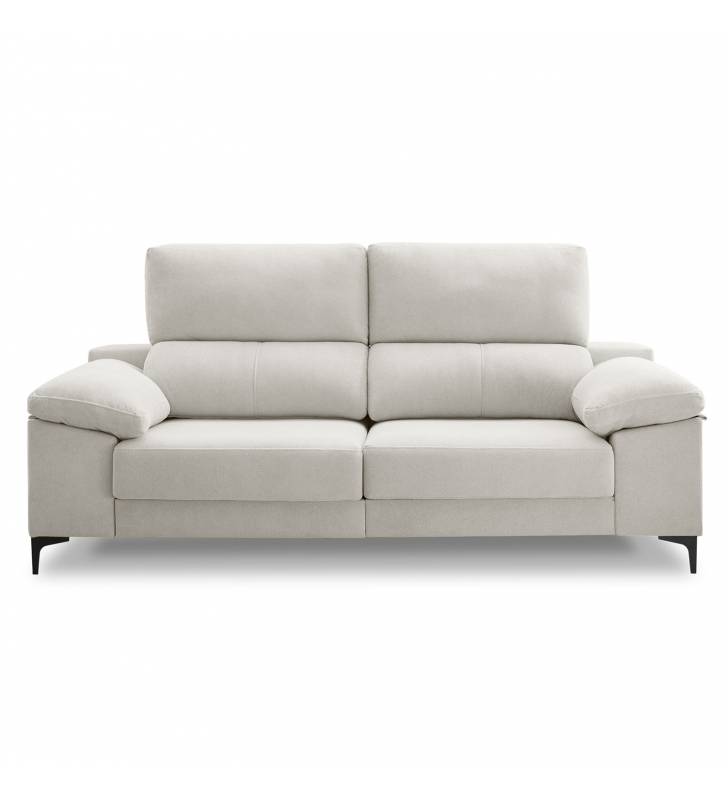 Sofa extensible 3 plazas Ness color beige claro 1