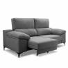 Sofa extensible 3 plazas Ness gris oscuro 2