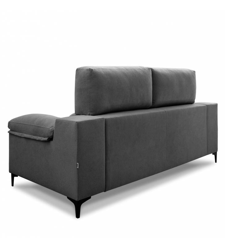 Sofa extensible 3 plazas Ness gris oscuro 4