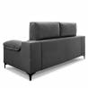 Sofa extensible 3 plazas Ness gris oscuro 4