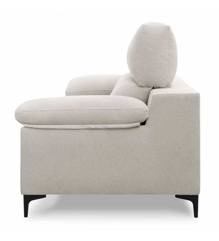 Sofa extensible 2 plazas Ness color beige claro 4