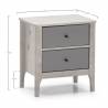 Mesita de noche gris roble Loren 2C Topmueble 6