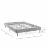 Base Tapizada Eride 140x190 Dimensiones TopMueble
