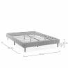 Base Tapizada Eride 140x200 Dimensiones TopMueble