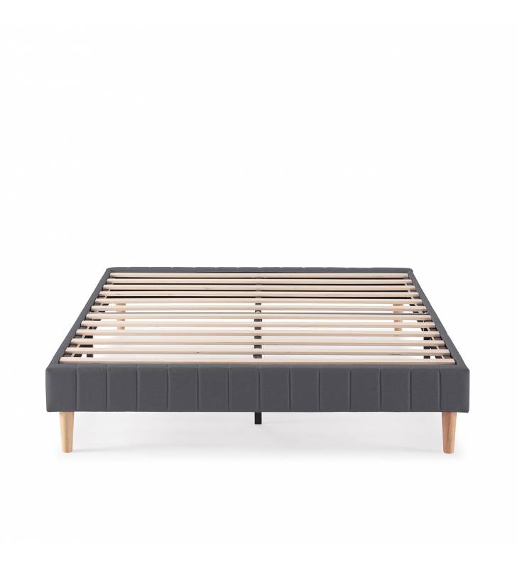 Base Tapizada Eride Gris Oscuro TopMueble 6