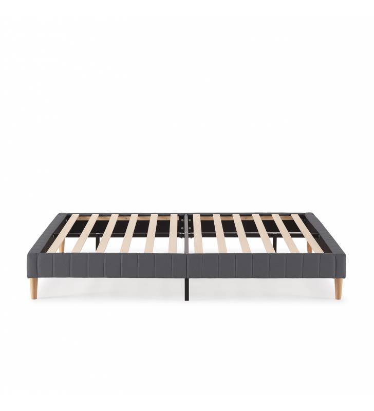 Base Tapizada Eride Gris Oscuro TopMueble 7