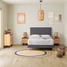 Cabecero Tapizado Eride Gris Oscuro TopMueble