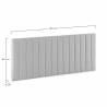Cabecero Tapizado Eride 160x60 Dimensiones TopMueble