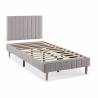 Pack Base Cama + Cabecero Eride  Gris Claro TopMueble 1