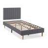 Pack Base Cama + Cabecero Eride  Gris Oscuro TopMueble 1