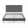 Pack Base Cama + Cabecero Eride  Gris Oscuro TopMueble 7