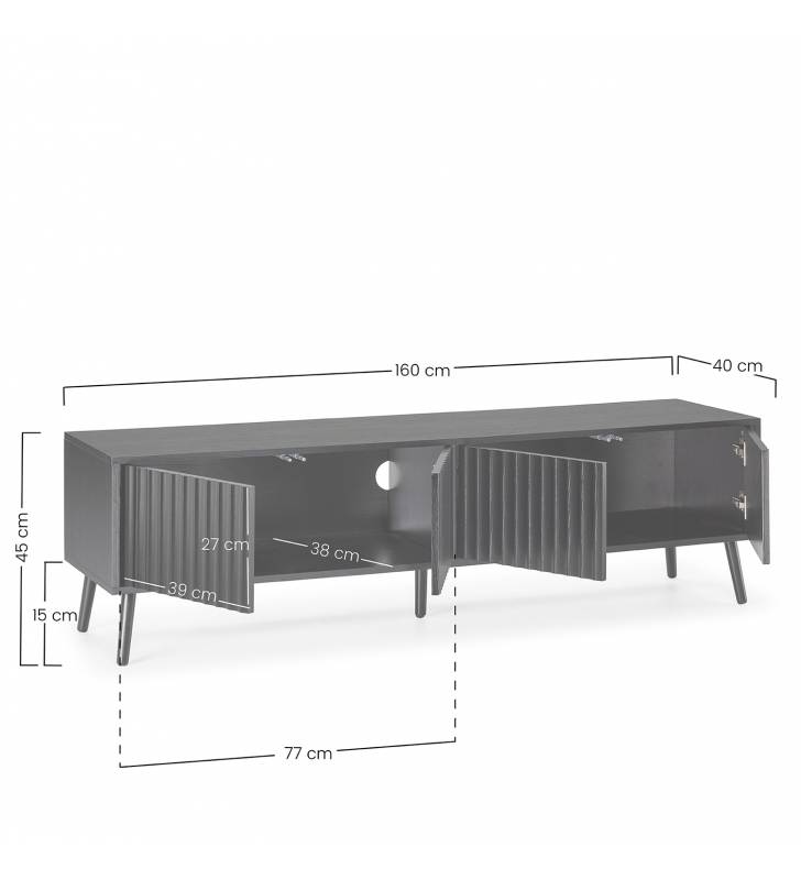 Mueble TV Layla 4 puertas 160cm Topmueble 9