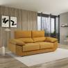 Sofa de 3 Plazas Alaska tapizado en tela Aura Mostaza TopMueble 7