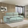 Sofa de 3 Plazas Alaska tapizado en tela Aura Sky  TopMueble 7