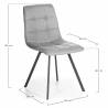 Silla de comedor Mila gris Dimensiones Topmueble 2