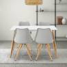 Conjunto mesa y sillas comedor grises Jeff Topmueble 1