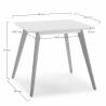 Mesa Comedor Blanca Aranda 80x80 Topmueble 4